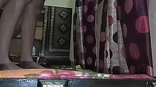 The guy is fucking with his friend’s cute bhabhi near the window